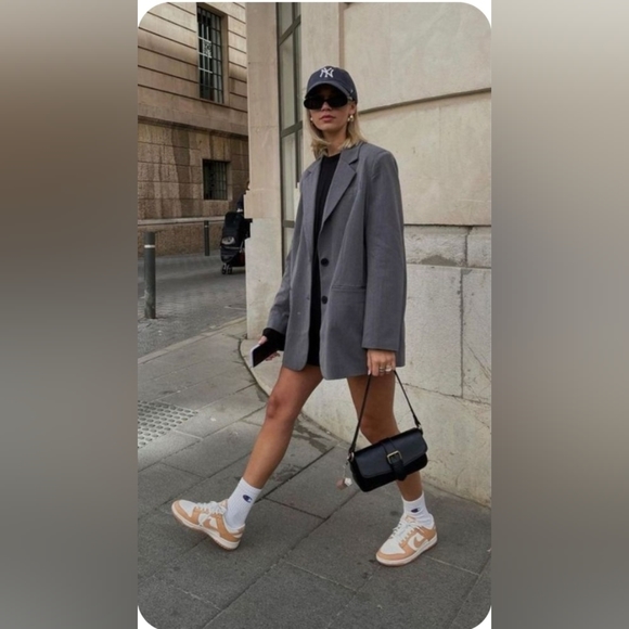 Sag Harbor Jackets & Blazers - 100% Wool Blazer Coat Jacket Single Button Waist 16P Grey